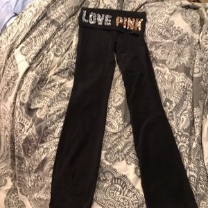 Pink yoga leggings